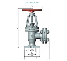 Клапаны стальные запорные угловые РТКЗ40 #3